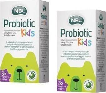 NBL Probiotic Kids 30 Çiğneme Tableti 2'li