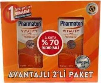 Pharmaton Vitality 30 Tablet Avantajlı 2'li Paket