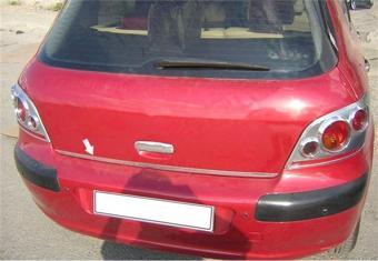 Markadan Peugeot 307 Krom Bagaj Alt Çıta 2001-2008 Paslanmaz Çelik