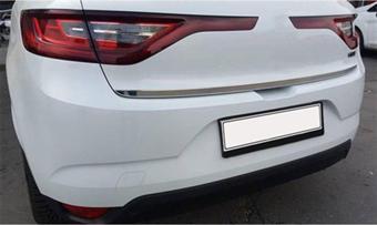 WOC Chrome Renault Megane 4 HB Krom Bagaj Alt Çıta 2016 Sonrası Paslanmaz Çelik