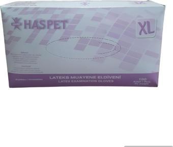 Haspet Latex Pudralı Eldiven XLarge 100'lü