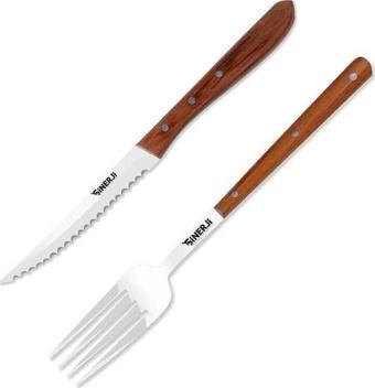 Sinerji Wooden İkili Steak Seti 70141