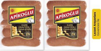 Apikoğlu Kars Gravyerli Bir Yıl Olgunlaştırılmış Sosis 220-250 gr 2'li Paket