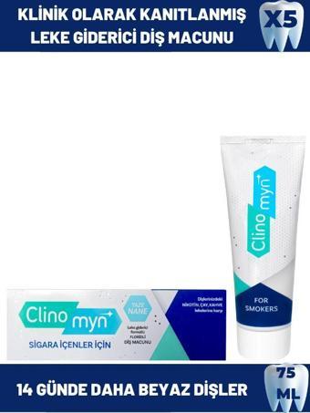 Clinomyn Sigara İçenler İçin Diş Macunu 5X75 ml