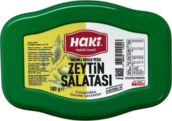 Haki Soslu Yeşil Zeytin Salatası Mükemmel Lezzet