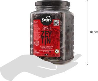 Şems Siyah Zeytin 291-320 Kalibre 1000gr