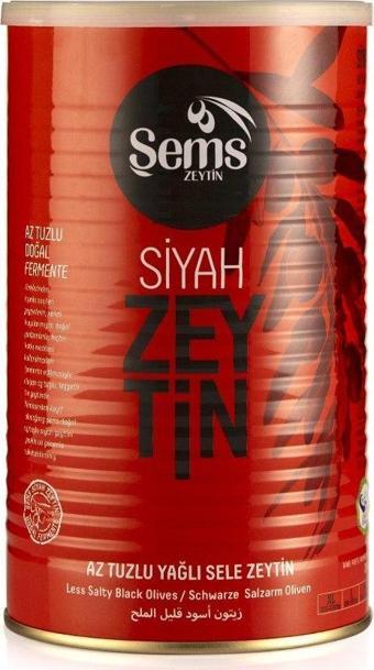 Şems Siyah Zeytin 291-320 Kalibre 900gr