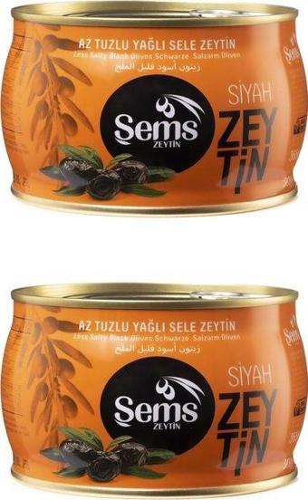 Şems Siyah Zeytin 321-350 Kalibre 300 gr 2'li