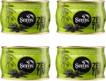 Şems Siyah Zeytin 351-380 Kalibre 300 gr 4'lü