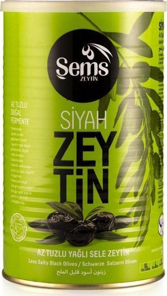 Şems Siyah Zeytin 351-380 Kalibre 900gr