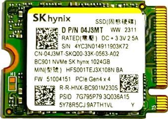 Hynix Hfs001tej3x108n - 1tb Pcıe Nvme M.2 2230 Gen4x4 Solid State