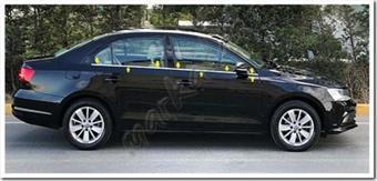 DB Chrome VW Jetta Cam Çıtası Nikelajı 2011-2017 6 Parça P.Çelik