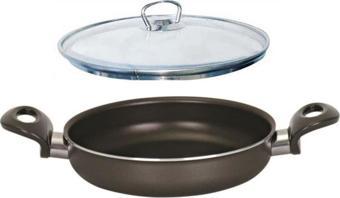 Mehtap Onyx Teflon Sahan 16 CM Cam Kapaklı