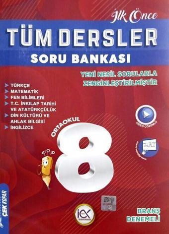 8. Sınıf LGS Tüm Dersler Soru Bankası İlk Önce Yayıncılık - İlk Önce Yayınları