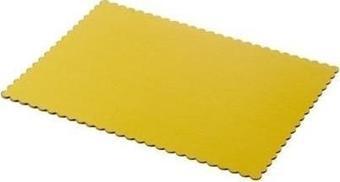 Turta Mendili / Pasta Altlığı Gold Dikdörtgen 26*37