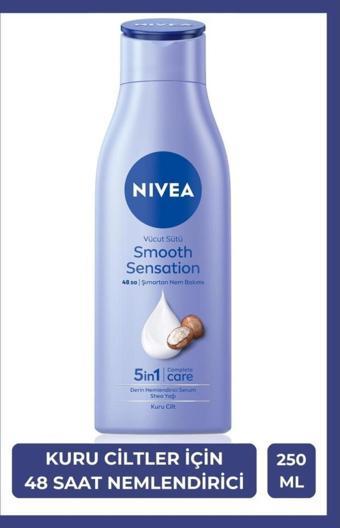 Derin Nemlendirici Vücut Sütü Smooth Sensation 250ml, Kuru Cilt, Shea Yağı, 48saat Nem, Yumuşak Cilt
