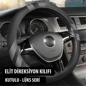 Nice Shop Fiat Palio Uyumlu Elit Geçmeli Direksiyon Kılıfı Füme