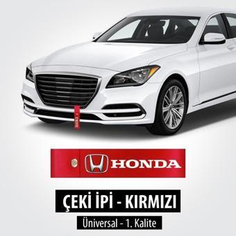 Nice Shop Honda Çeki Ipi Kırmızı Renkli Uv Baskılı Solma Atma Yapmaz Tampon Dili