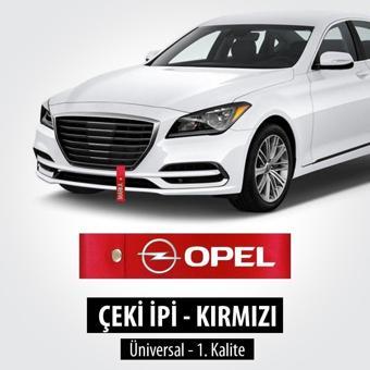 Nice Shop Opel Çeki Ipi Kırmızı Renkli Uv Baskılı Solma Atma Yapmaz Tampon Dili