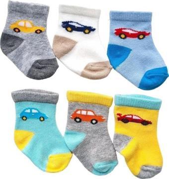 Olay Socks 6'Lı Paket Yenidoğan Pamuk Çorap Set