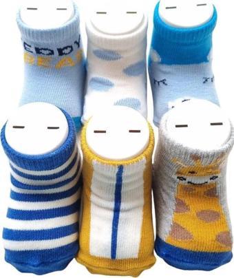 Olay Socks 6'Lı Paket Yenidoğan Pamuk Çorap Set