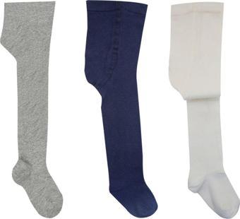 Olay Socks Unisex Bebek 3'Lü Pamuklu Külotlu Çorap