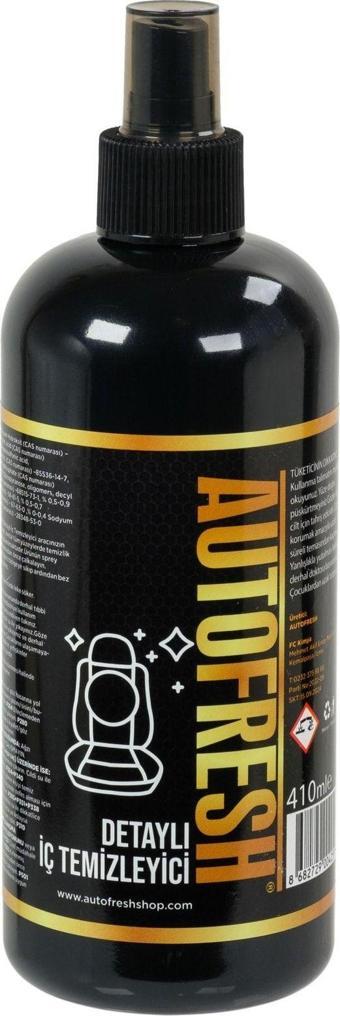 Auto Fresh Araç Detaylı Oto Iç Leke Kir Temizleyici Koltuk, Tavan, Zemin Mikrofiber Bez Hediye 410 ml