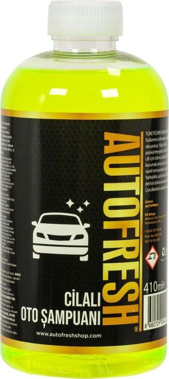 Auto Fresh Araç Konsantre Cilalı Oto Araba Yıkama Şampuanı 410 ml Sünger Hediyeli