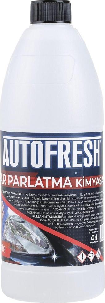 Auto Fresh FAR TEMİZLEME SOLÜSYONU OTO FAR PARLATMA SIVISI ARAÇ FAR YENİLEME 800 ML