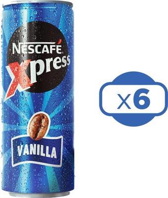 Nescafe Xpress Vanilya Soğuk Kahve 250 ml X 6 Adet