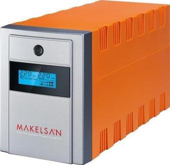 MAKELSAN LION 1200 VA LCD/USB(2x12V 7AH Akü).5/10 dk Line Intreactive UPS