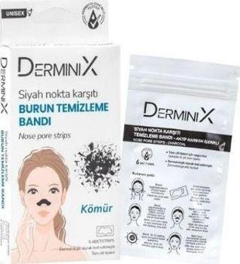 Derminix Kömürlü Siyah Nokta Karşıtı Burun Temizleme Bandı