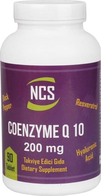 Ncs Coenzyme Q-10 200 mg 90 Tablet Resveratrol Hyaluronic Acid