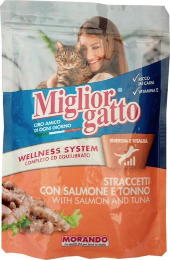 Miglior Gatto Somon & Tuna Parçalı Pouch 100Gr. 24'Lü