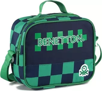 United Colors Of Benetton Beslenme Çantası Kareli Yeşil / 03775