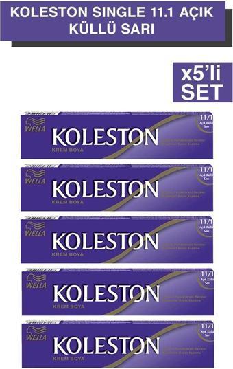 Wella Koleston Single Tüp Boya 11/1 Açık Küllü Sari x5'li Set