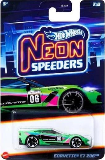 Hot Wheels Neon Yarış Arabası Corvette C7 Z06 HRW81
