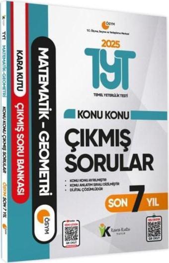 2025 YKS-TYT Matematik-Geometri Karakutu Konu Konu Çıkmış Soru Bankası ÖSYM Son 7 Yıl D. Çözümlü - İnformal Yayınları