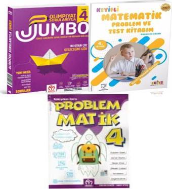 Model Eğitim Yayınları 4.Sınıf Olimpiyat Sorularıyla Jumbo Soru Bankası+Matematik Test Kitabım Ve Problematik - Model Eğitim Yayınları