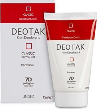 Deotak Unisex Krem Classic Deodorant 35 ml