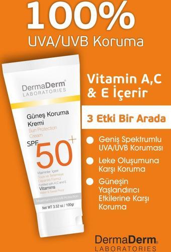 Dermaderm Spf 50 Güneş Koruma Kremi 100 gr