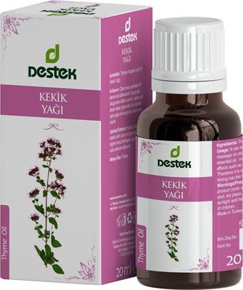 Destek Kekik Yağı 20 ml (Karvakrol/Carvacrol İçerir)