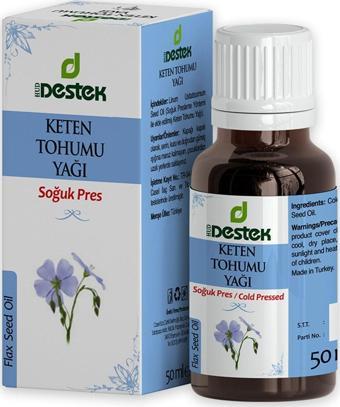 Destek Keten Tohumu Yağı (soğuk Pres) 50 Ml