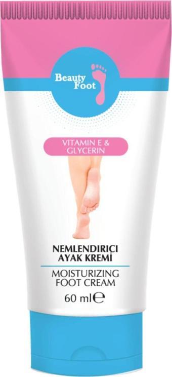 Beauty Foot Beauty Face Kuruma Ve Çatlak Önleyici Nemlendirici Ayak Bakım Kremi 60ml