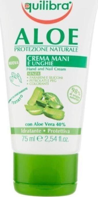 Equilibra Aloe Vera Hand & Nail Cream El Ve Tırnak Kremi 75 Ml