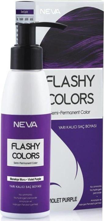 Flashy Colors Yarı Kalıcı Saç Boyası - Violet Purple / Menekşe Moru 100 ml