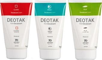 Deotak Krem Deodorant 3'lü Set