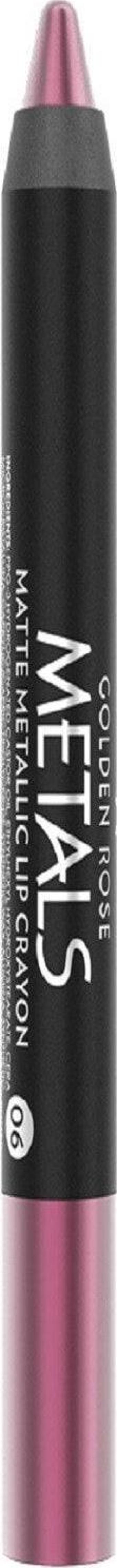 Golden Rose Mat Metalik Dudak Kalemi - Metals Matte Metalic Lip Crayon No: 6 