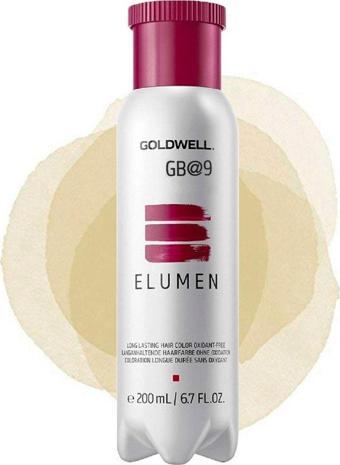 Goldwell Elumen Canlı Parlak Çarpıcı Renkler Saç Boyası 200ml Oksidan Gerektirmez Amonyaksız Gb@9 Gold Brown