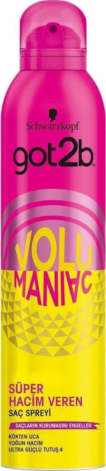 Got2B Schwarzkopf Sprey Volumaniac 300 Ml Saç Spreyi